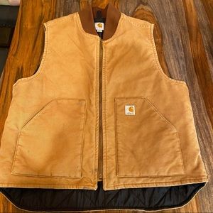 Mens Cathartt Tan Work Vest XL